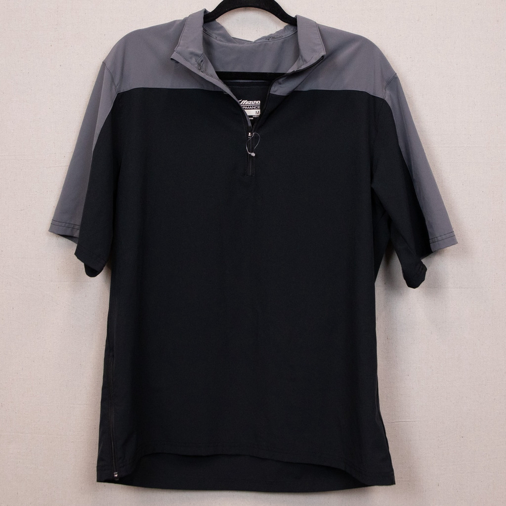 Mizuno black and grey batting jacket-M